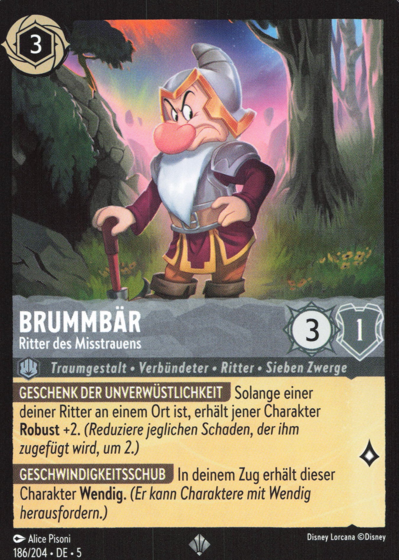 Alle Brummbär Charakterkarten in Disney Lorcana