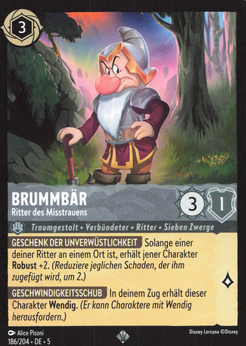 Brummbär - Ritter des Misstrauens 5SSK-186 Super Rare Deutsch