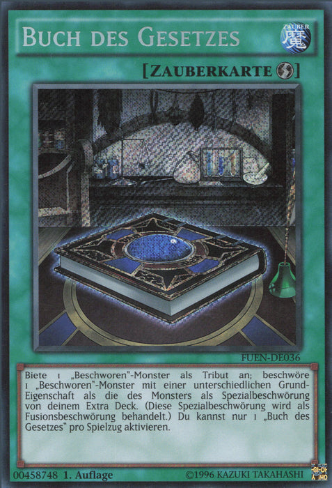 Buch des Gesetzes FUEN-DE036 Secret Rare Deutsch