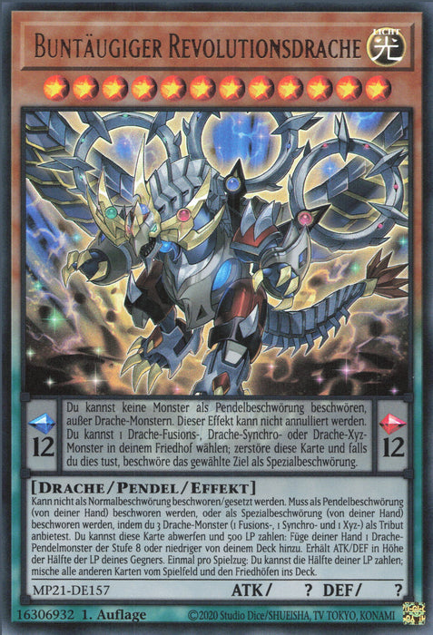 Buntäugiger Revolutionsdrache MP21-DE157 Ultra Rare