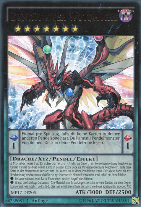 Buntäugiger Wutdrache MP17-DE205 Ultra Rare