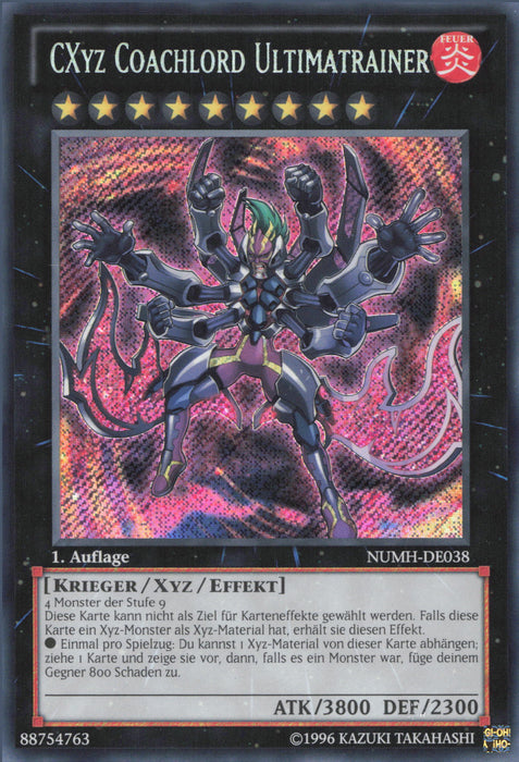 CXyz Coachlord Ultimatrainer NUMH-DE038 Secret Rare Deutsch