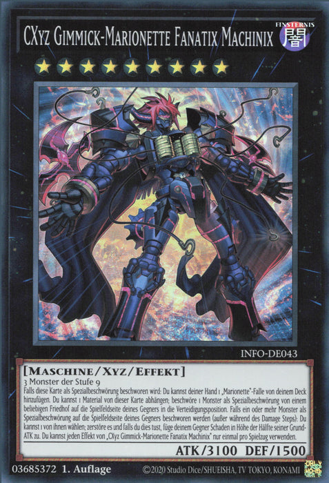 CXyz Gimmick-Marionette Fanatix Machinix INFO-DE043 Super Rare Deutsch