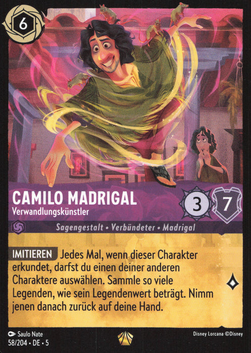 Camilo Madrigal - Verwandlungskünstler 5SSK-58 Legendary Deutsch