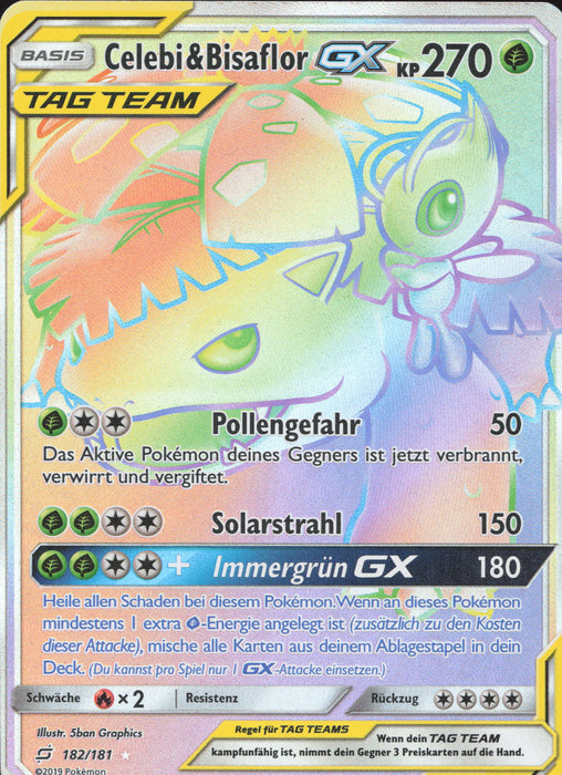 Celebi & Bisaflor GX TEU-182 Secret Rare Deutsch