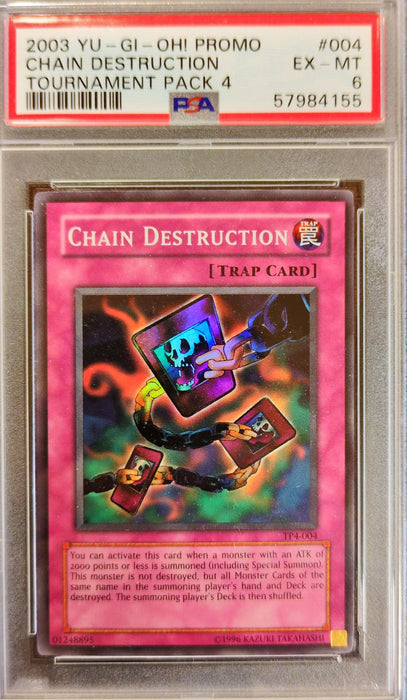 Chain Destruction TP4-EN004 Super Rare Englisch PSA 6