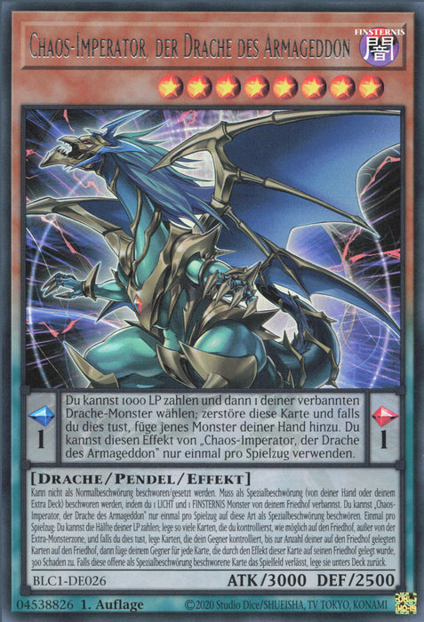 Chaos-Imperator, der Drache des Armageddon (V.2) BLC1-DE026 Special Deutsch