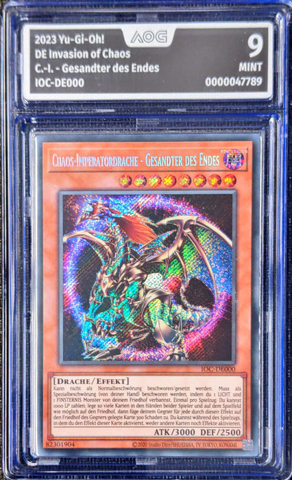Chaos-Imperatordrache - Gesandter des Endes IOC-25TH-DE000 Secret Rare AOG 9