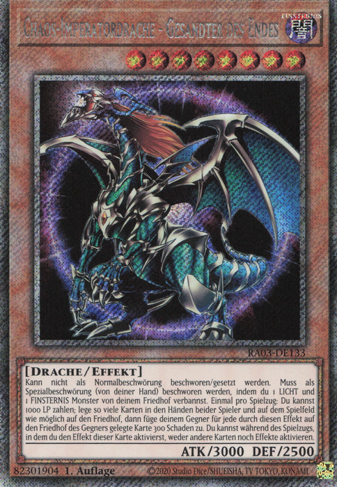 Chaos-Imperatordrache - Gesandter des Endes (V.1) RA03-DE133 Platinum Secret Rare Deutsch