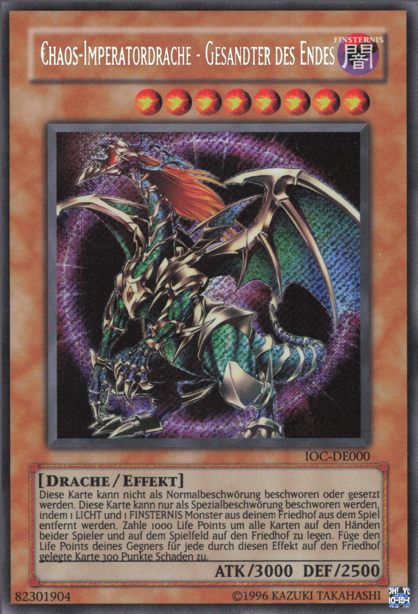 Chaos Imperatordrache Gesandter Des Endes Neuer Effekt Yugioh Chaos-Imperatordrache - Gesandter des Endes (V.2) IOC-DEEN000