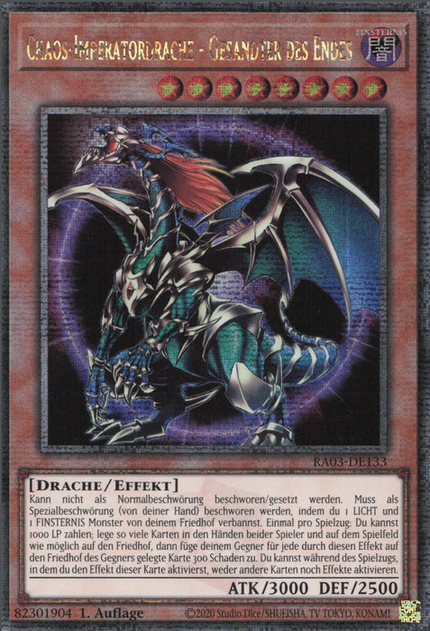 Chaos-Imperatordrache - Gesandter des Endes (V.2) RA03-DE133 Quarter Century Secret Rare Deutsch