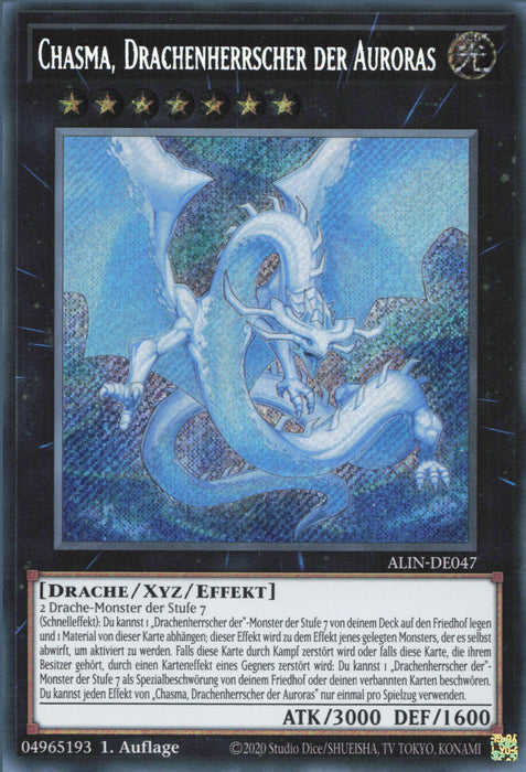 Chasma, Drachenherrscher der Auroras ALIN-DE047 Secret Rare Deutsch