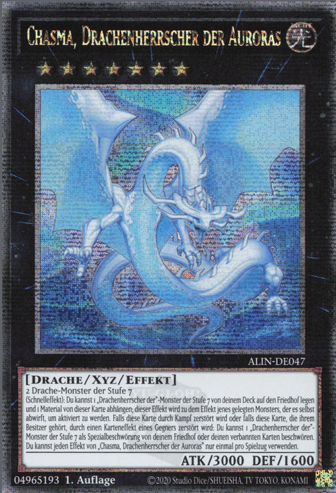 Chasma, Drachenherrscher der Auroras (V.2) ALIN-DE047 Quarter Century Secret Rare Deutsch