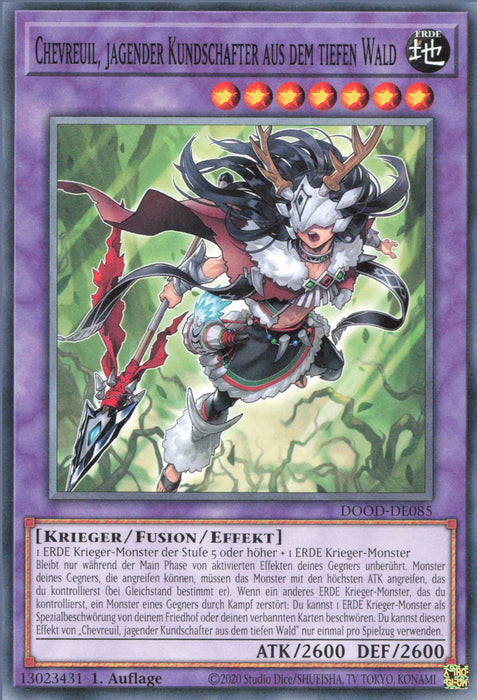 Chevreuil, jagender Kundschafter aus dem tiefen Wald DOOD-DE085 Common Deutsch