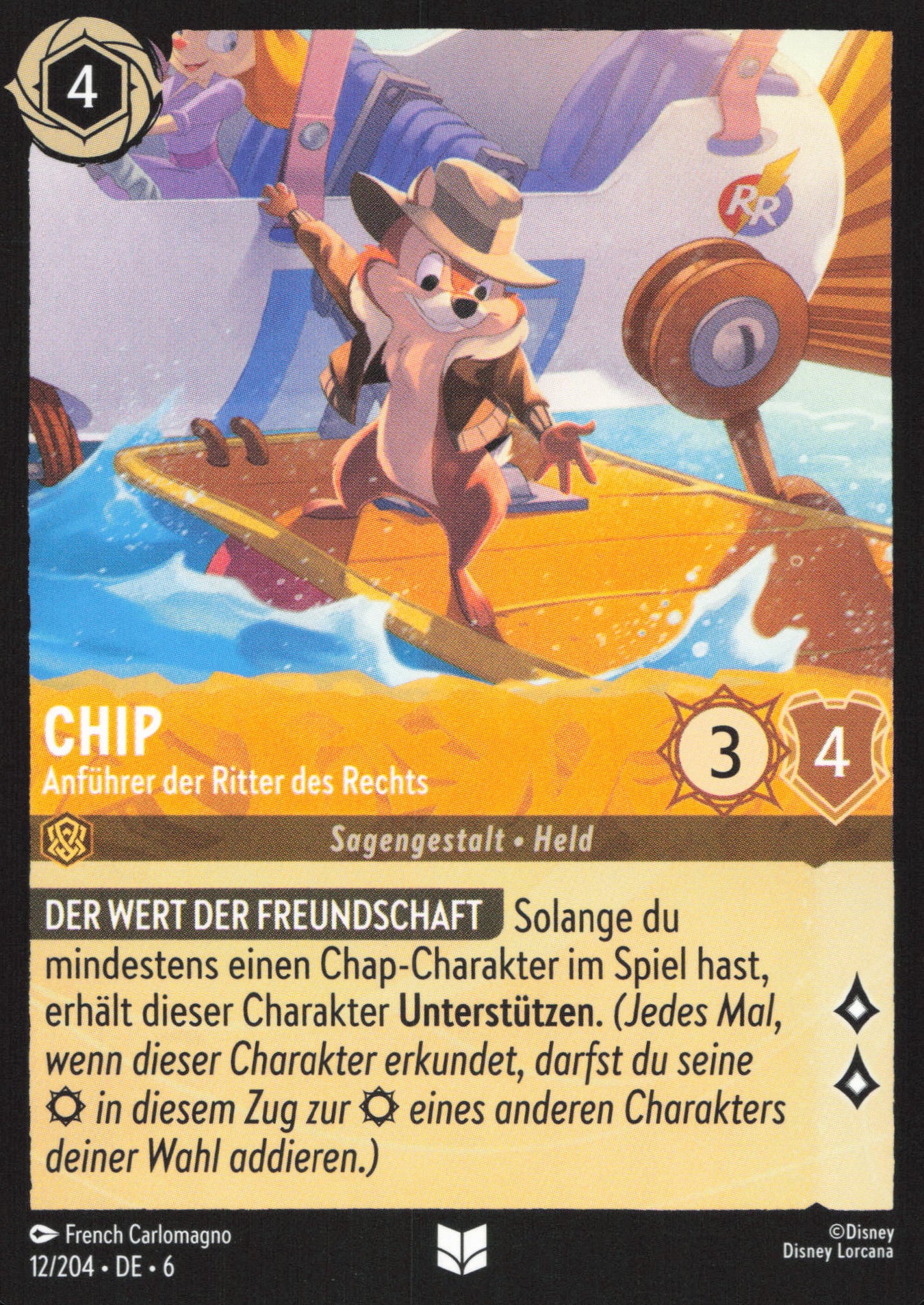 Alle Chip Charakterkarten in Disney Lorcana
