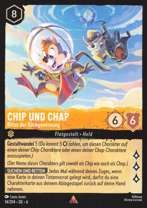 Chip und Chap - Ritter der Rückgewinnung (V.1) 6AZS-014 Rare Deutsch