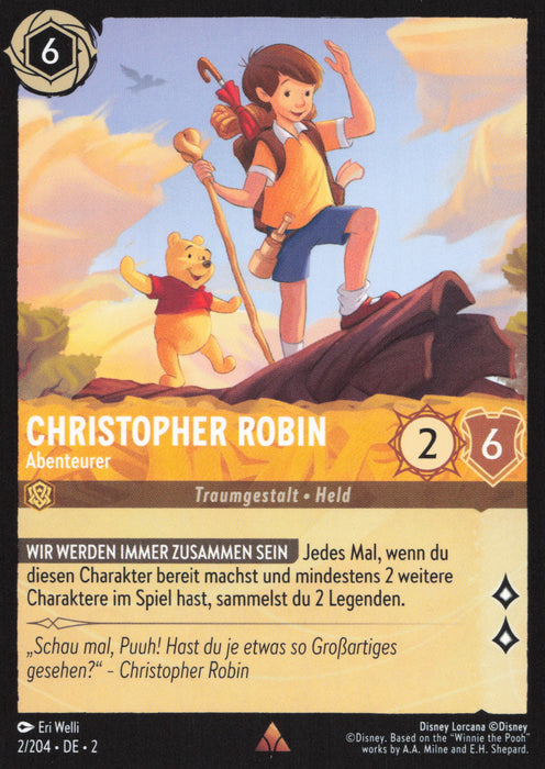 Christopher Robin - Abenteurer 2ROF-002 Rare Deutsch