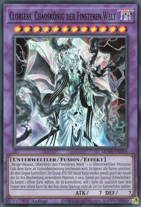 Clorless, Chaoskönig der Finsteren Welt MZMI-DE014 Super Rare Deutsch