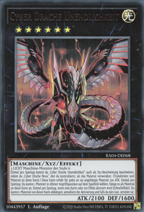 Cyber Drache Unendlichkeit (V.2) RA04-DE068 Ultra Rare Deutsch