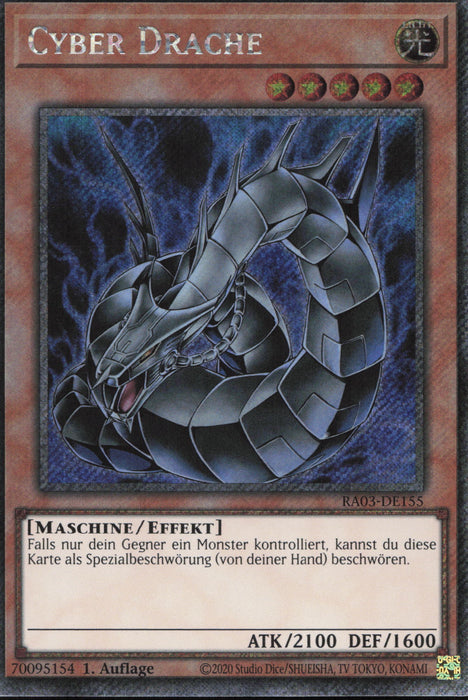 Cyber Drache (V.1) RA03-DE155 Platinum Secret Rare Deutsch