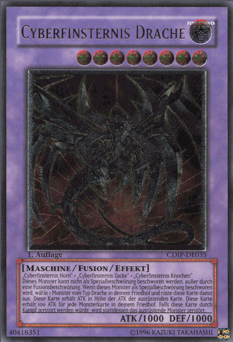 Cyberfinsternis Drache (V.2) CDIP-DE035 Ultimate Rare Deutsch