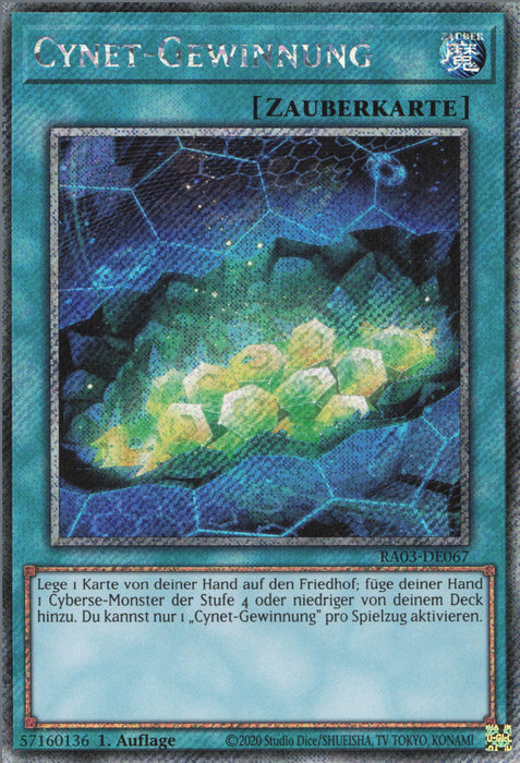 Cynet-Gewinnung (V.4) RA03-DE067 Platinum Secret Rare Deutsch