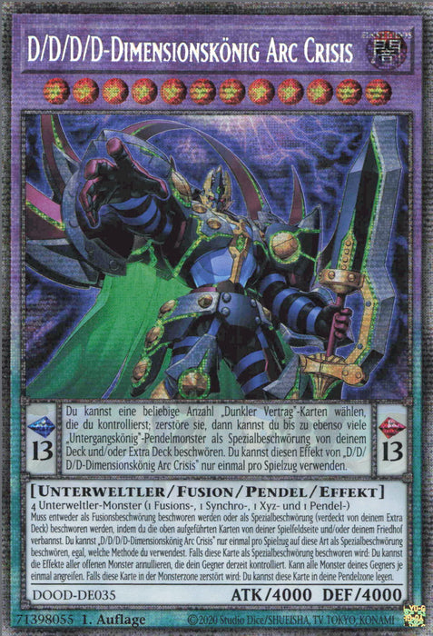 D/D/D/D-Dimensionskönig Arc Crisis (V.2) DOOD-DE035 Starlight Rare Deutsch