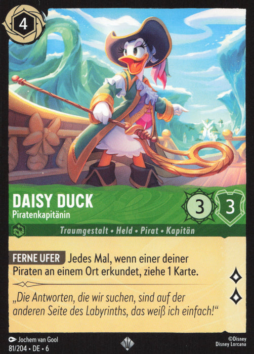 Daisy Duck - Piratenkapitänin (V.1) 6AZS-081 Super Rare Deutsch