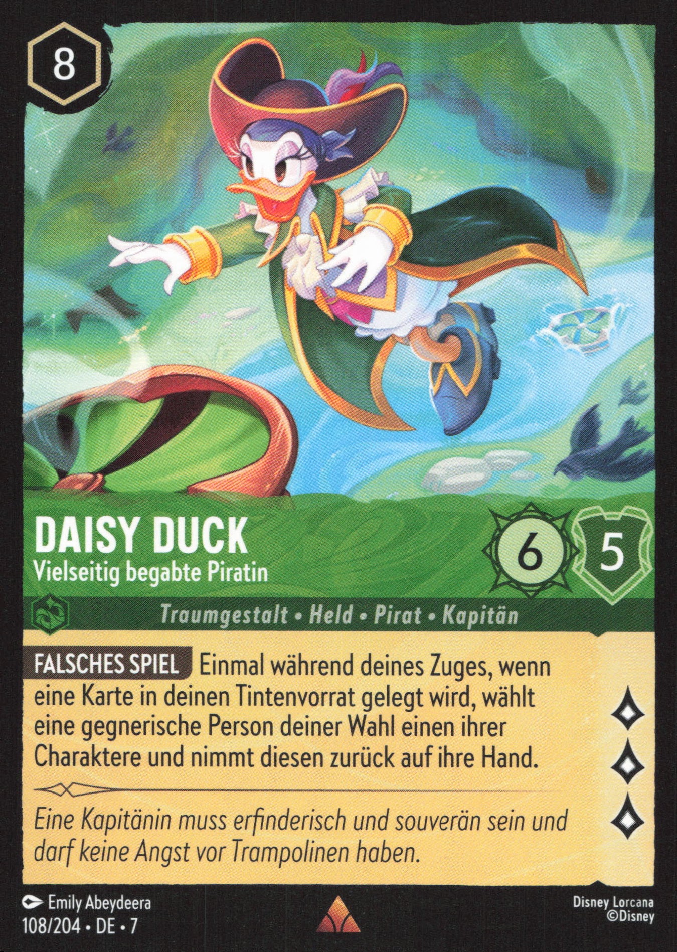 Alle Daisy Duck Charakterkarten in Disney Lorcana