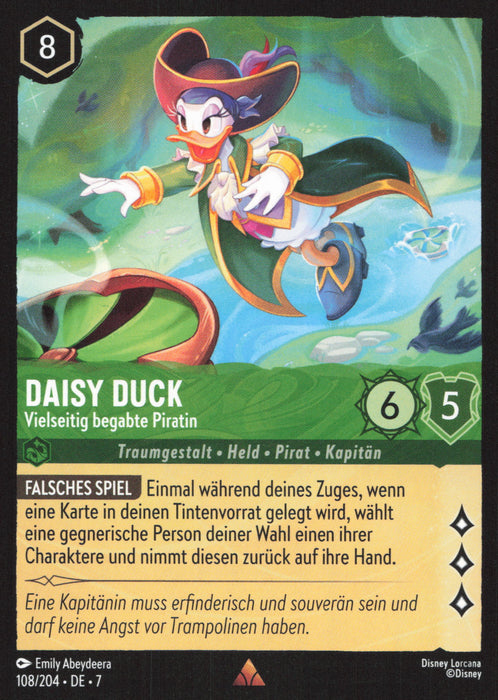 Daisy Duck - Vielseitig begabte Piratin 7ARI-108 Rare Deutsch