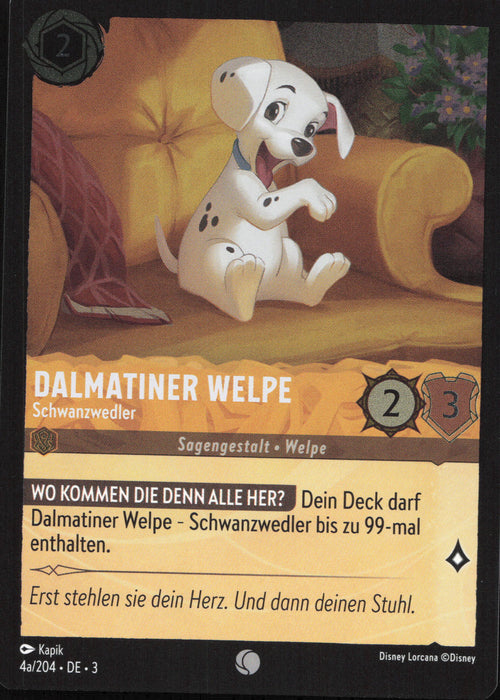 Dalmatiner Welpe - Schwanzwedler (V.1) 3INK-004 Common Deutsch