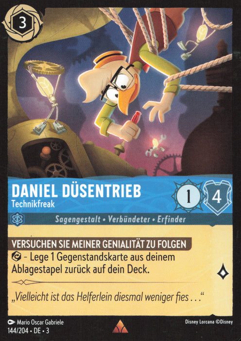 Daniel Düsentrieb - Technikfreak 3INK-144 Rare Deutsch