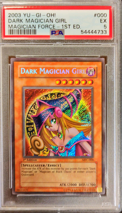 Dark Magician Girl MFC-EN000 Secret Rare Englisch PSA 5