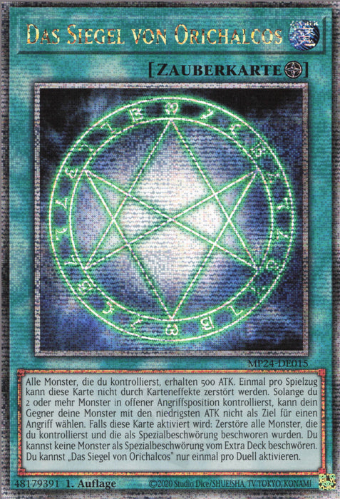 Das Siegel von Orichalcos MP24-DE015 Quarter Century Secret Rare Deutsch