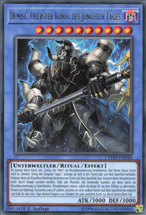 Demise, Oberster König des Jüngsten Tages CYHO-DE030 Rare