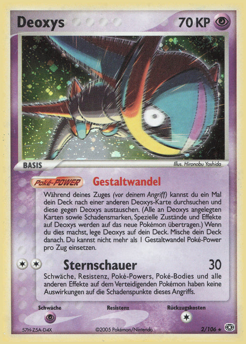 Deoxys EM-2 Holo Rare Deutsch
