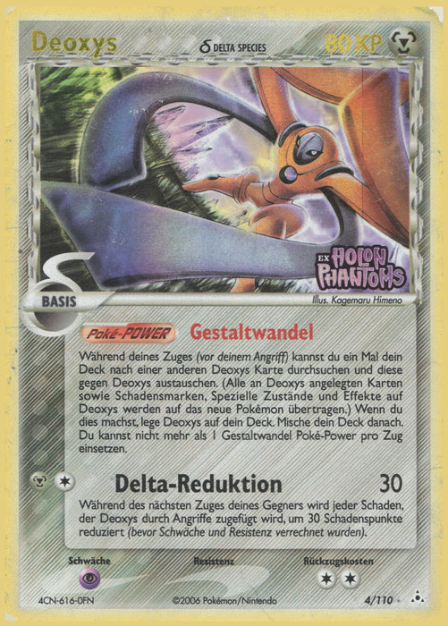 Deoxys δ Delta Species HP-4 Holo Rare Deutsch