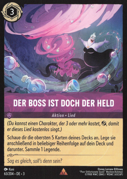 Der Boss ist Doch der Held 3INK-063 Rare Deutsch