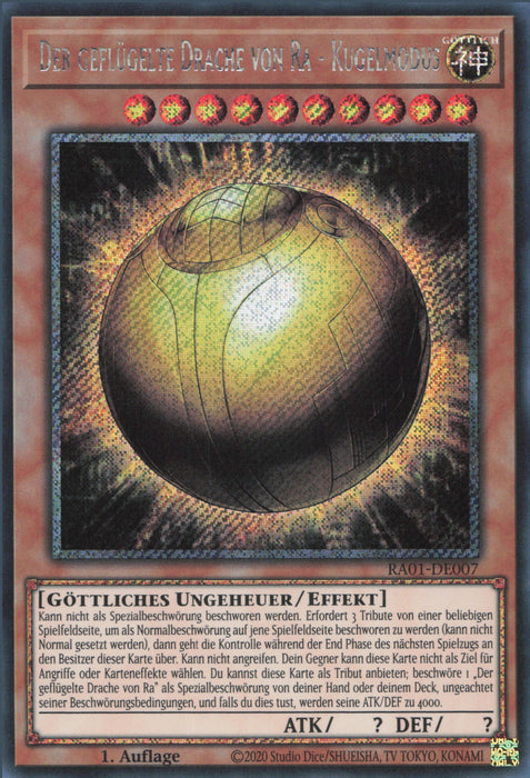Yu-Gi-Oh! The Winged Dragon Of Ra – Platinum Secret Rare RA04-EN118 1. Auflage