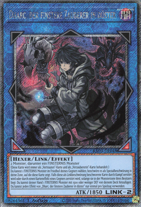 Dharc, der finstere Zauberer in düster (V.4) RA03-DE048 Platinum Secret Rare Deutsch