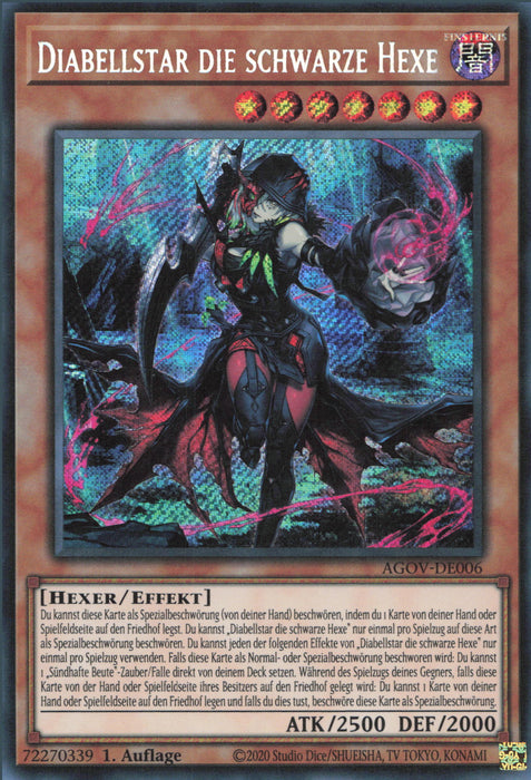 Diabellstar die schwarze Hexe (V.1) AGOV-DE006 Secret Rare