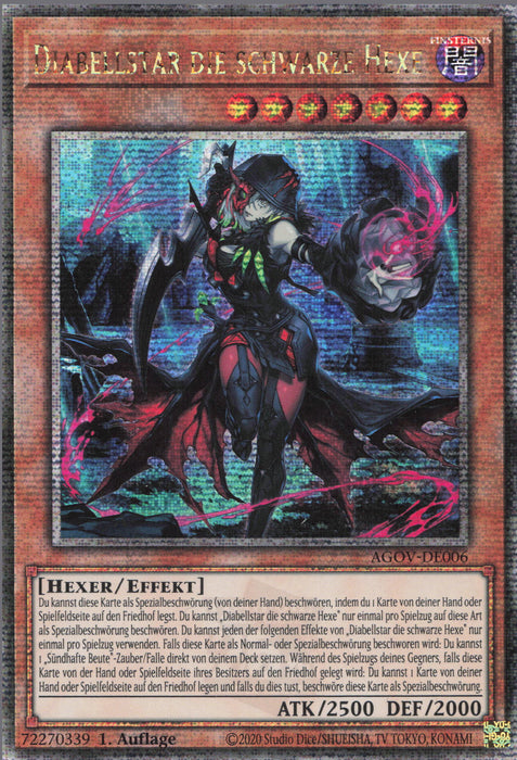 Diabellstar die schwarze Hexe (V.2) AGOV-DE006 Quarter Century Secret Rare