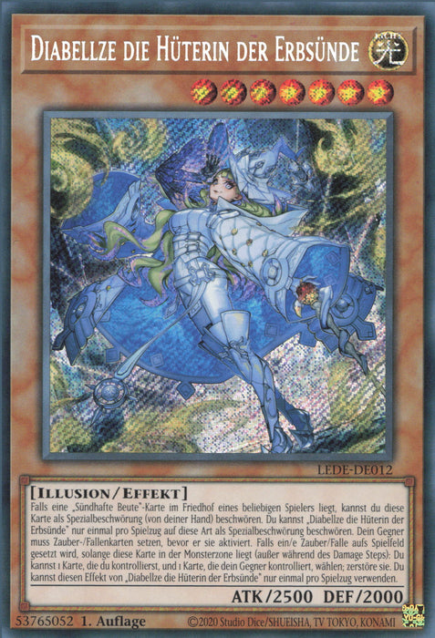 Diabellze die Hüterin der Erbsünde (V.1) LEDE-DE012 Secret Rare Deutsch