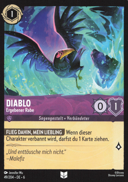 Diablo - Ergebener Rabe 6AZS-049 Uncommon Deutsch