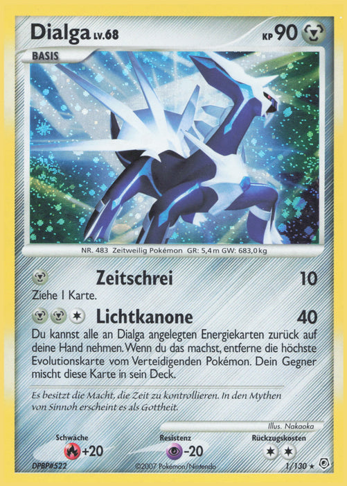 Dialga Lv.68 DP-1 Holo Rare Deutsch