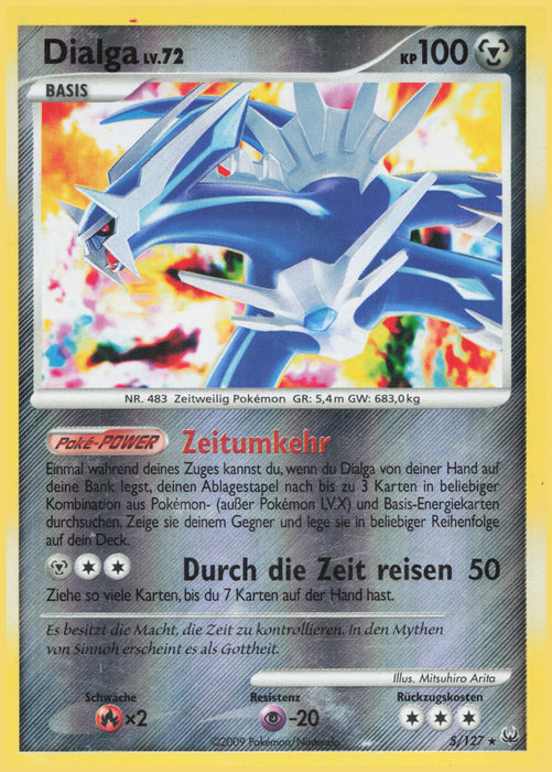 Dialga Lv.72 PL-5 Holo Rare Deutsch