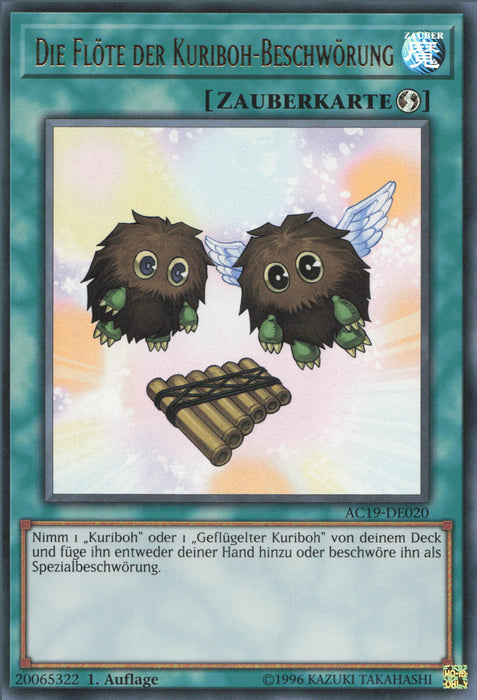 Die Flöte der Kuriboh-Beschwörung AC19-DE020 Ultra Rare Deutsch