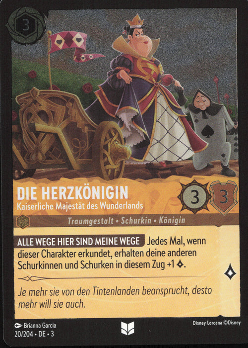 Die Herzkönigin - Kaiserliche Majestät des Wunderlands 3INK-020 Uncommon Deutsch