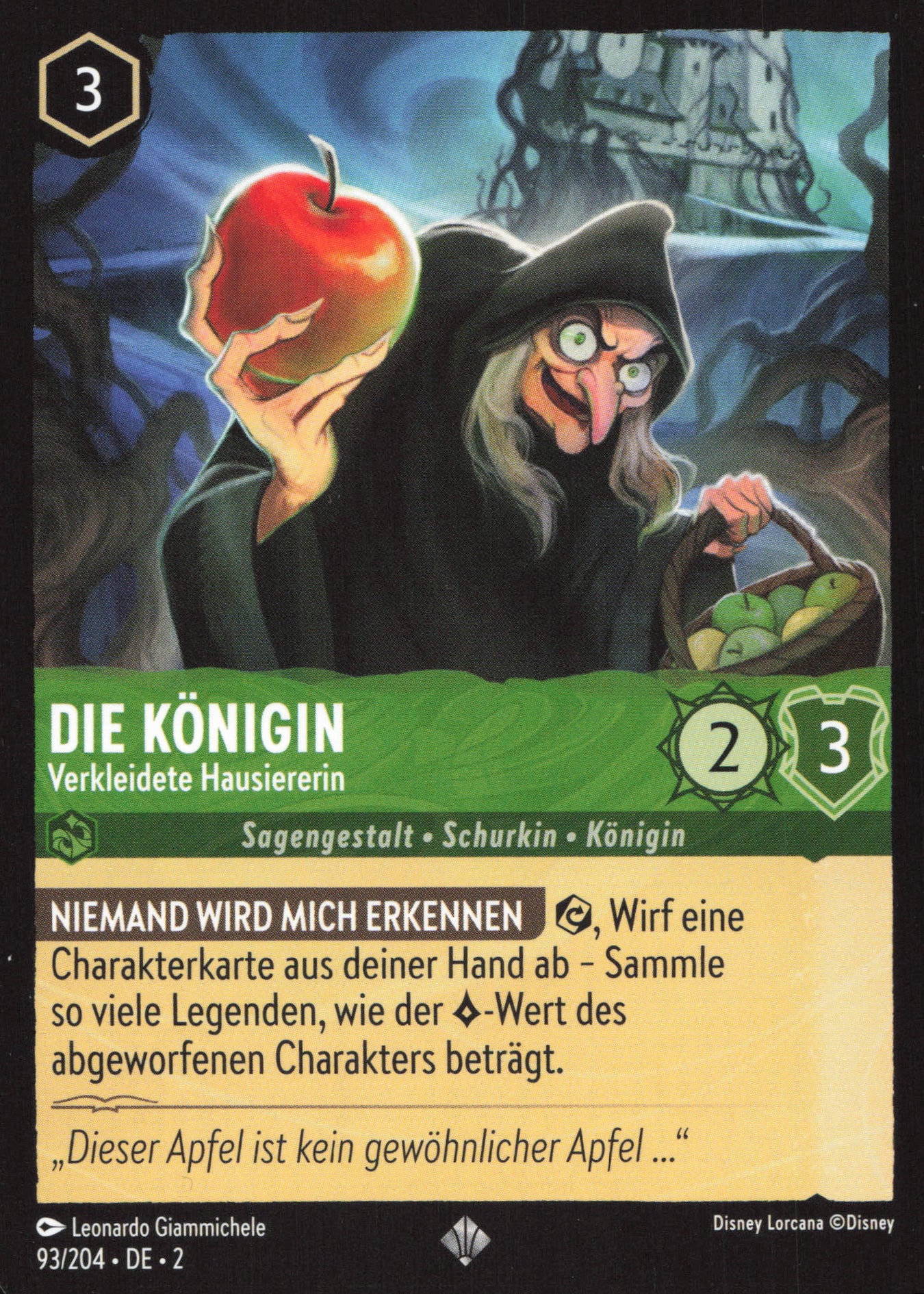 Alle Die Königin Charakterkarten in Disney Lorcana