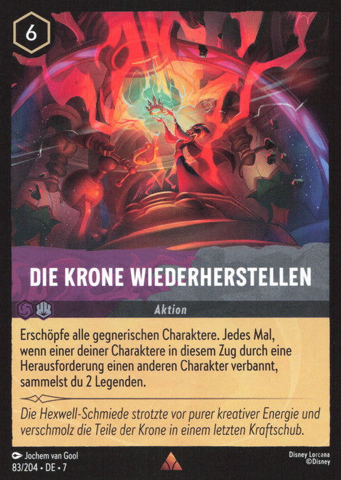 Die Krone wiederherstellen 7ARI-083 Rare Deutsch